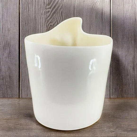 Sara Lund Face Vase Mother and Child Hand Made Stoneware Pottery Artist Signed